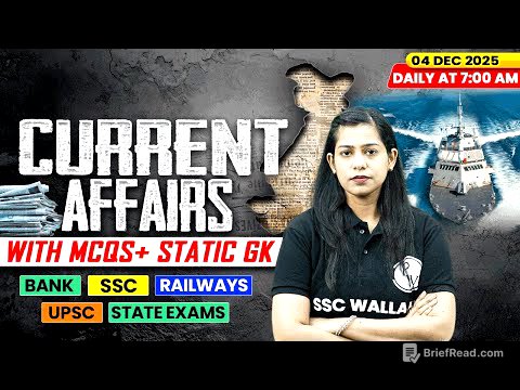Current Affairs Today | 04 December Current Affairs 2025 | Daily Current Affairs | By Krati Mam