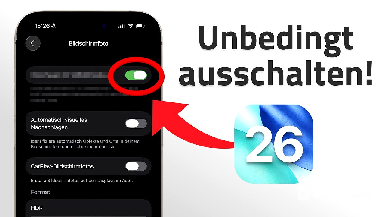 iOS 26 Einstellungen, die du SOFORT abschalten solltest
