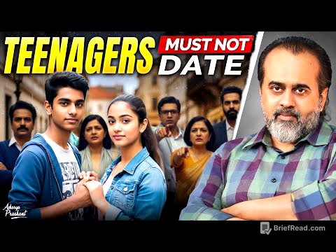 Should Teenagers Date? Society’s Biggest Taboo Explained || Acharya Prashant (2022)