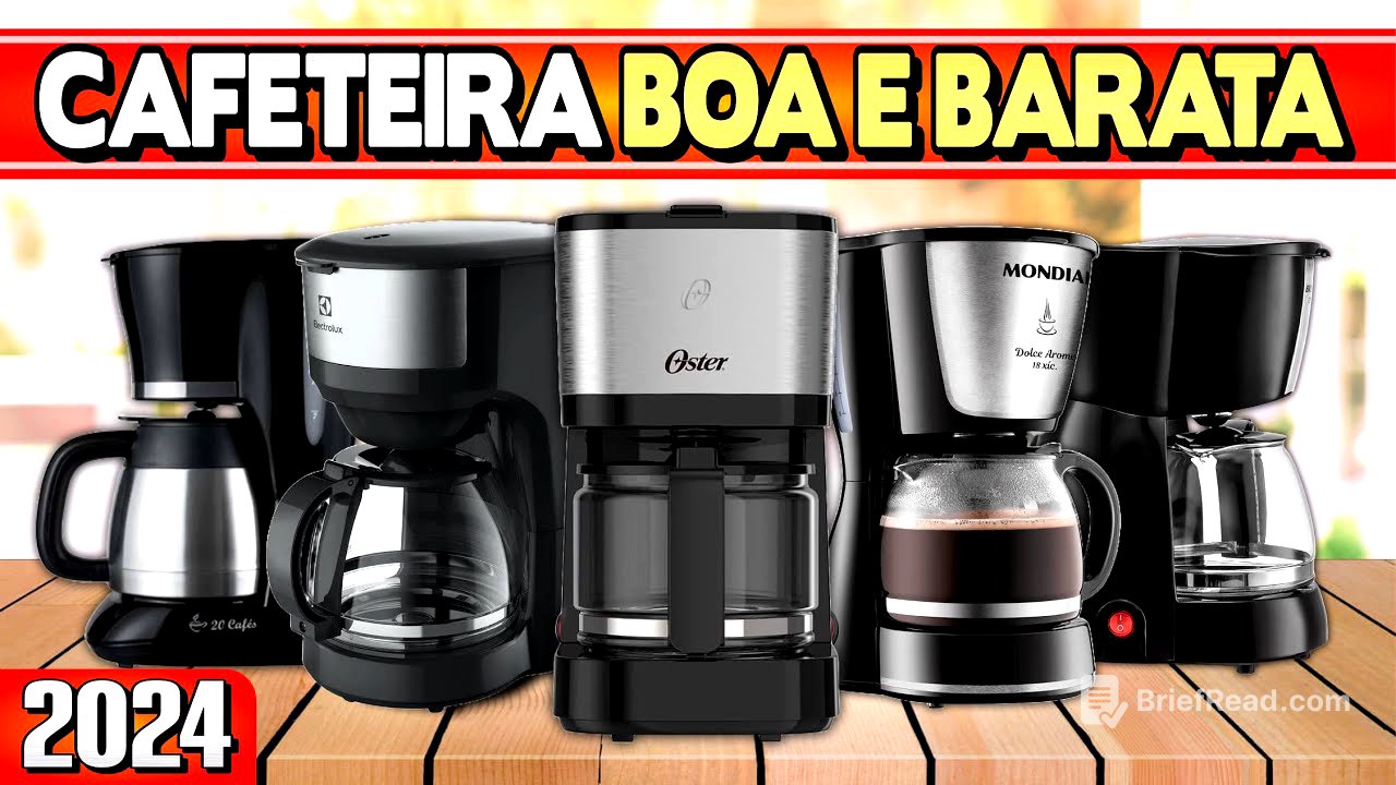 Qual Cafeteira Elétrica BOA e BARATA COMPRAR? Custo X Benefício em 2025! ☕🥐