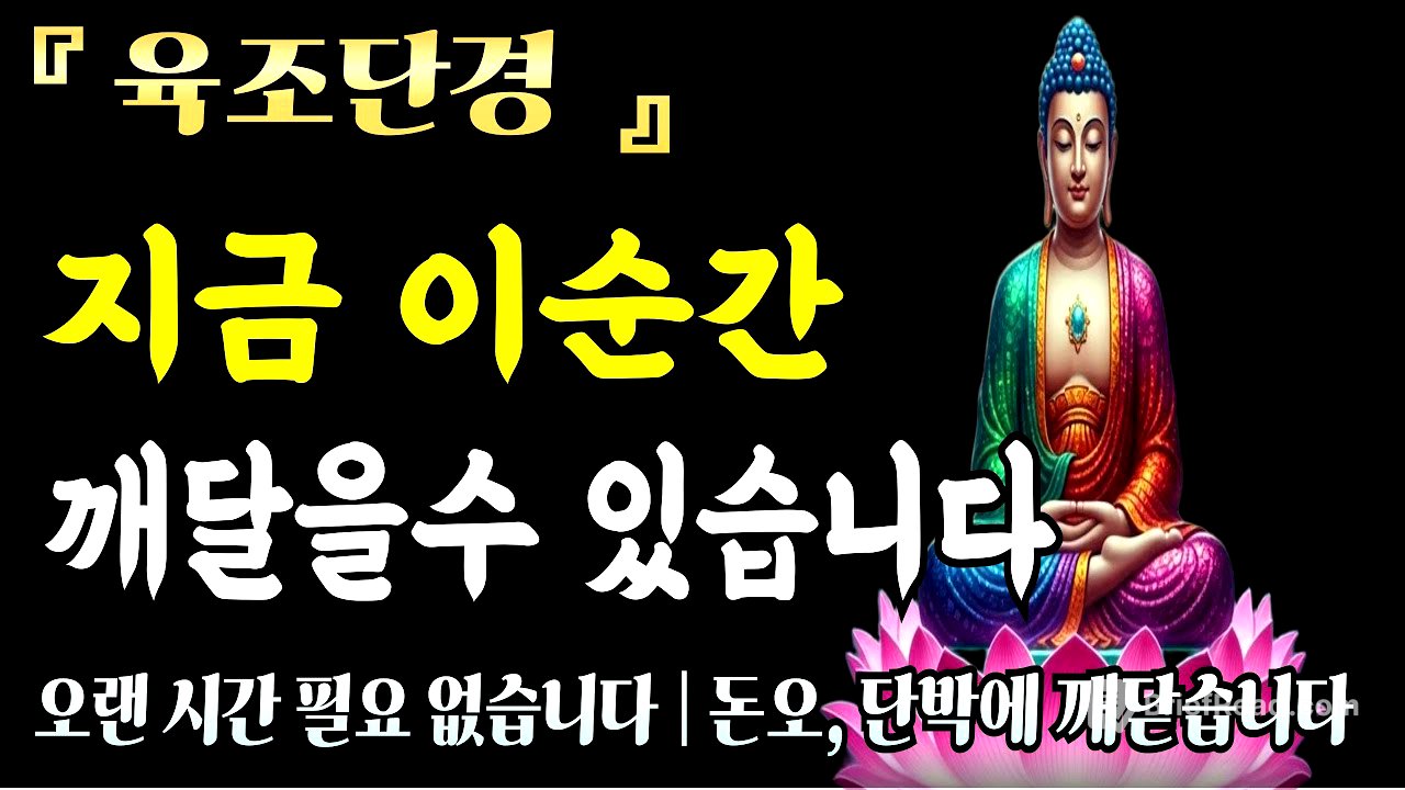[자면서듣는불경]육조단경 법문 듣는 것만으로 내면의 평온함이 찾아온다ㅣ불교 명상 구절ㅣ 불교 명상 | 마음공부 | 석가모니 말씀