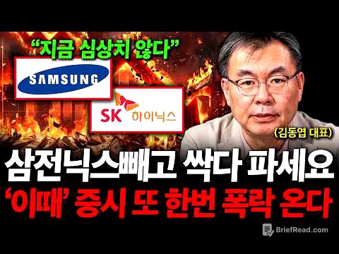 "삼성전자 하이닉스빼고 싹 다 파세요" '이때' 증시 한번 더 흔들릴 겁니다. ( 김동엽 대표 )