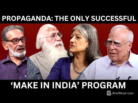 Propaganda: The only successful  ‘Make In India’ Program #DilsewithKapilSibal