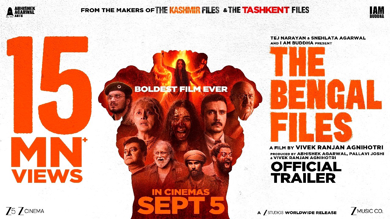 THE BENGAL FILES Official Trailer | Vivek Agnihotri | Abhishek A | Pallavi J | Zee Studios | 5 Sept
