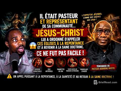 😱Pasteur respecté de sa communauté, Jésus lui dit : « Appelle Mes églises à la REPENTANCE ! »