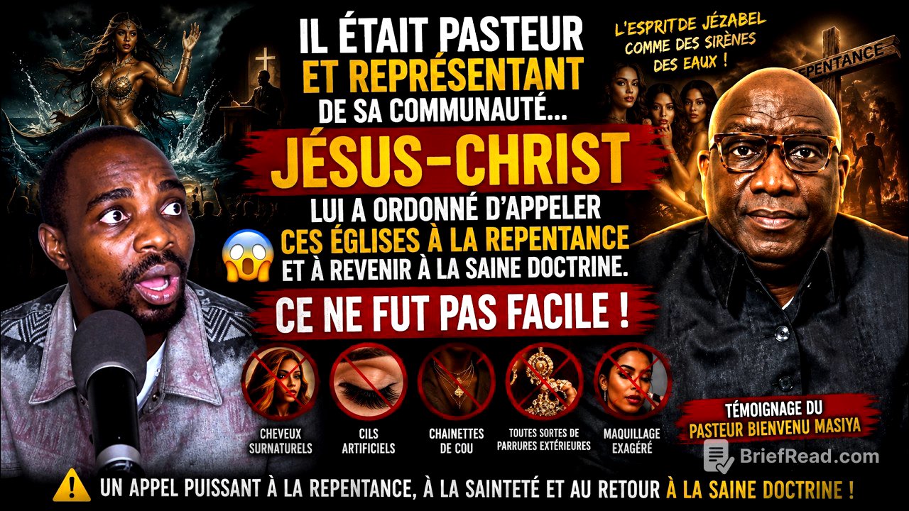 😱Pasteur respecté de sa communauté, Jésus lui dit : « Appelle Mes églises à la REPENTANCE ! »