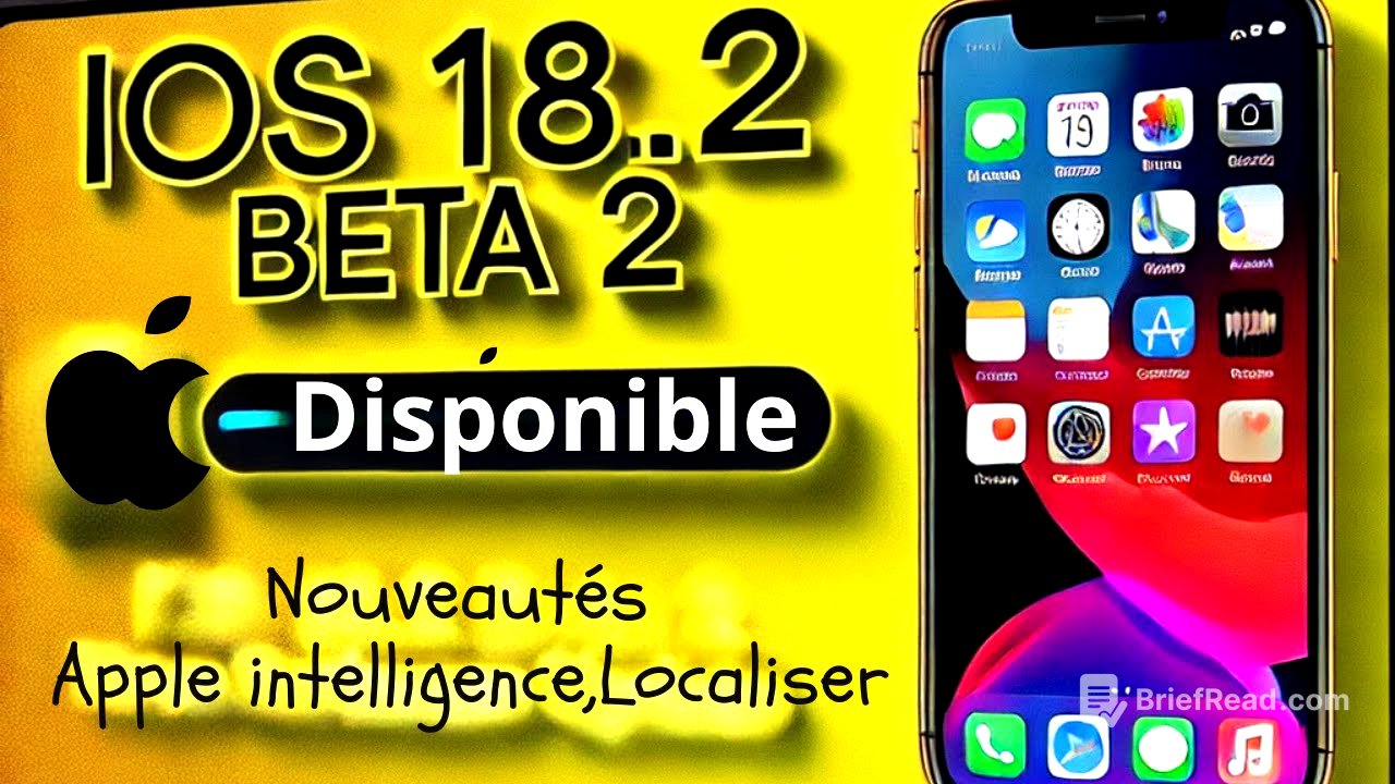 iOS 18.2 bêta 2 disponible: toutes les nouveautés sur iPhone Siri,Mails,Localiser...