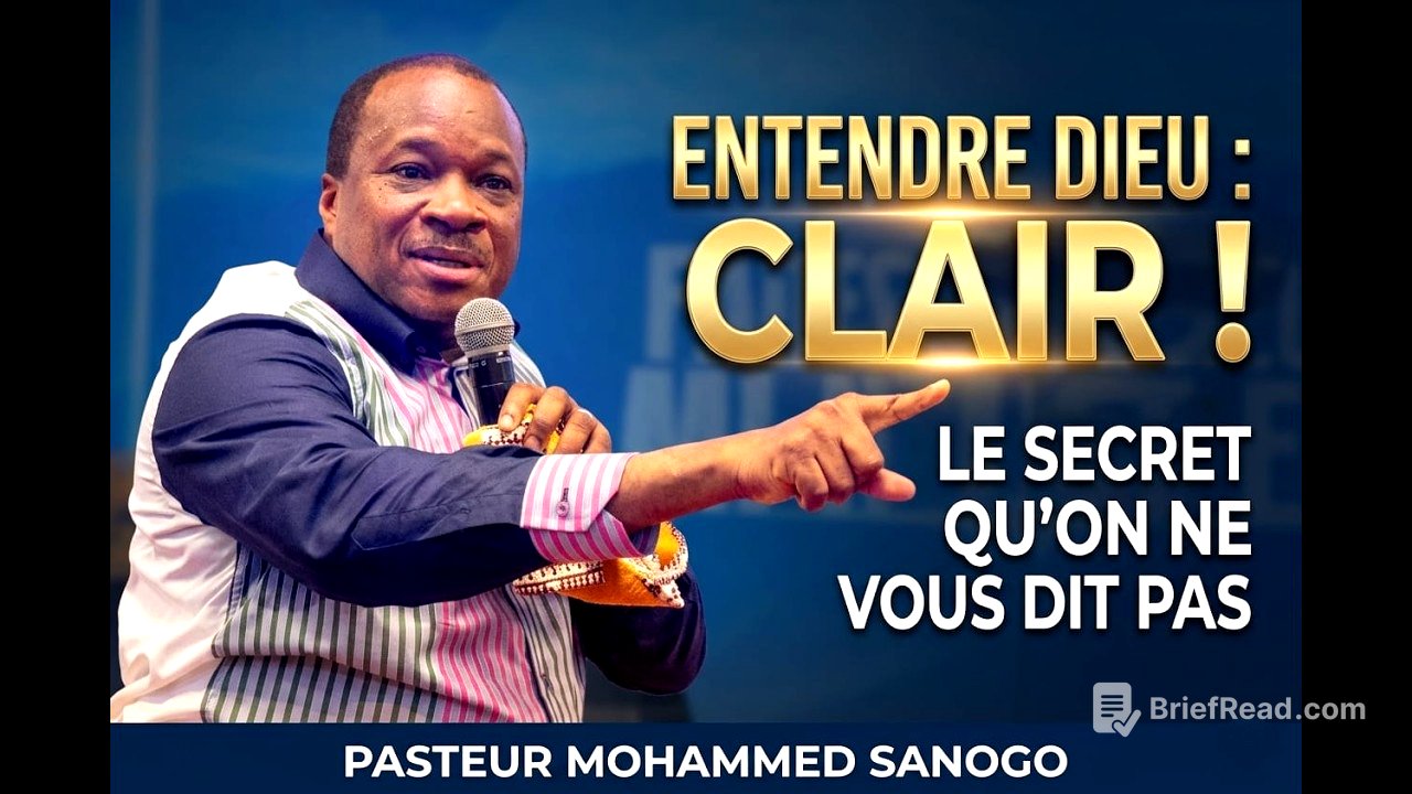 Comment ENTENDRE la voix de Dieu clairement (ce que personne ne t’explique)| Pasteur Mohammed SANOGO