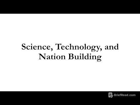 Science, Technology, and Nation Building