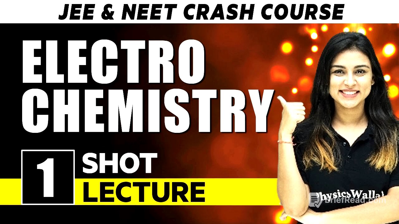 Electro Chemistry - One Shot Lecture | CHAMPIONS - JEE/NEET CRASH COURSE 2022