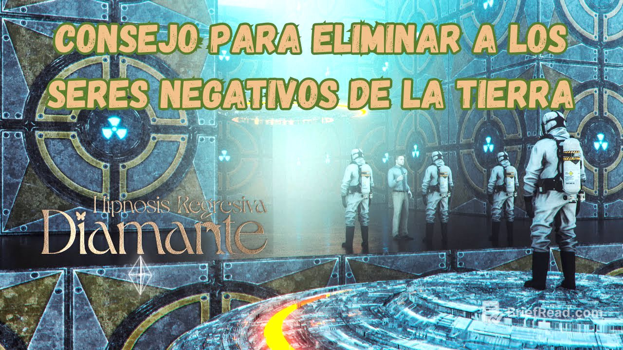 ES SARA - CONSEJO PARA ELIMINAR A LOS SERES NEGATIVOS DE LA TIERRA HIPNOSIS REGRESIVA DIAMANTE