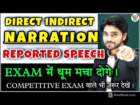 Direct Indirect | Reported Speech |  HALF-YEARLY EXAMS | Narration In Hindi | Direct And Indirect