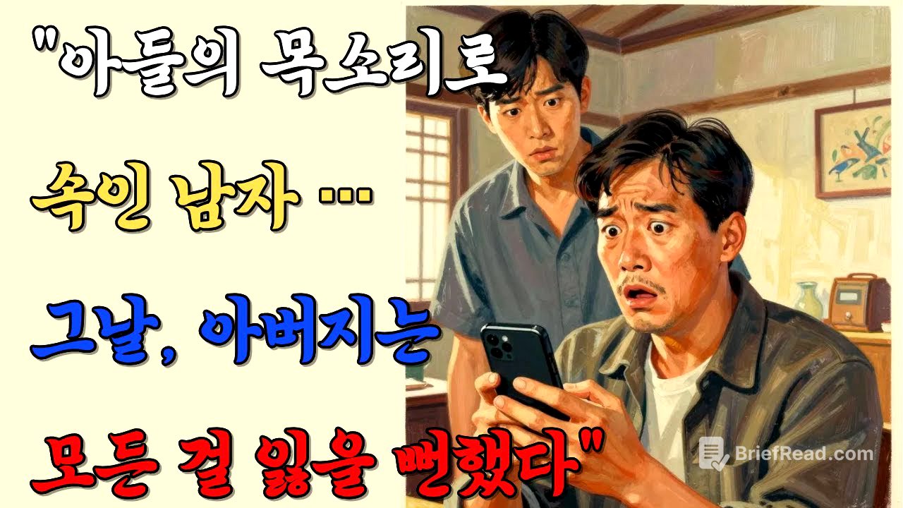 “아들의 목소리로 속인 남자… 그날, 아버지는 모든 걸 잃을 뻔했다”