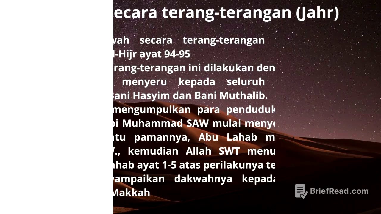 Substansi dan Strategi Dakwah Rasulullah SAW Periode Makkah