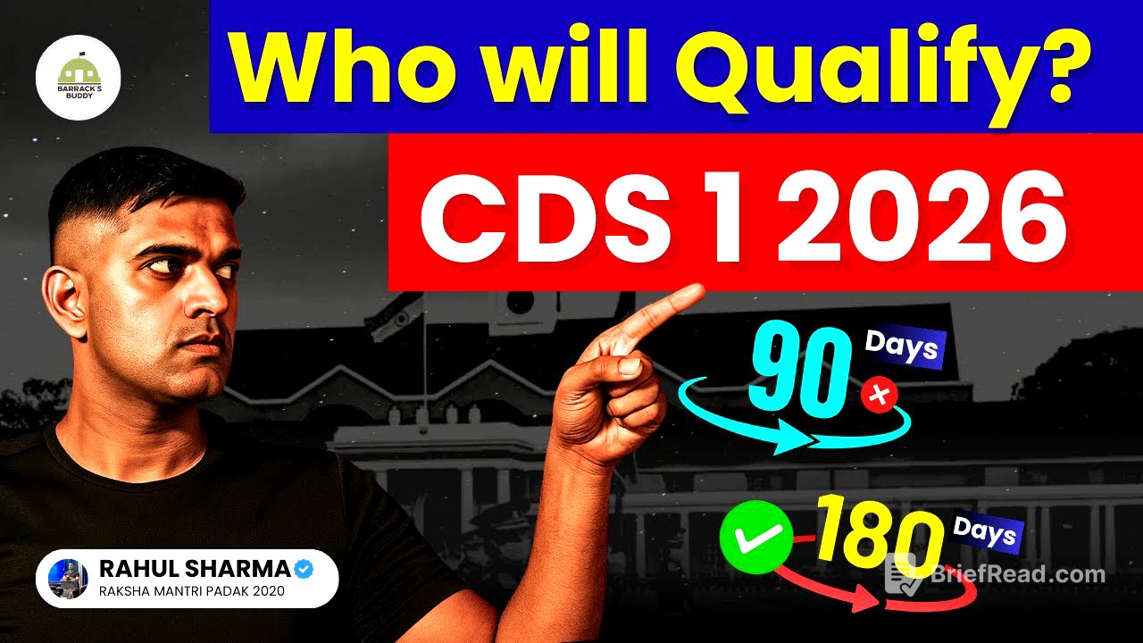 One Video That Can Change Your CDS 1 2026 Preparation!
