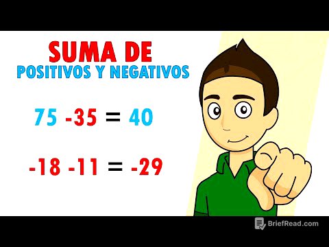 SUMA DE POSITIVOS Y NEGATIVOS Super facil - Para principiantes