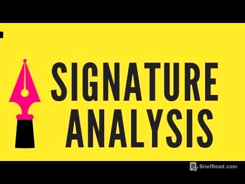 Signature Analysis Class (October 25)