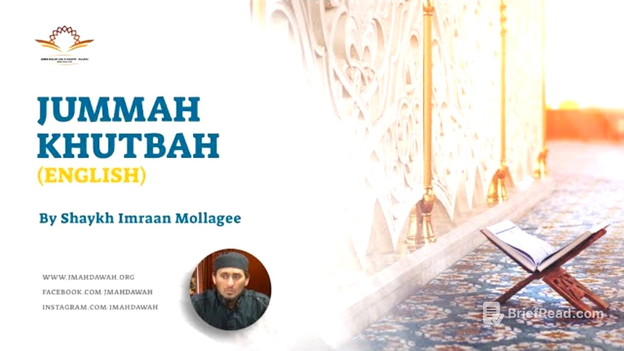 Jummah Khutbah from JMAH Halifax
