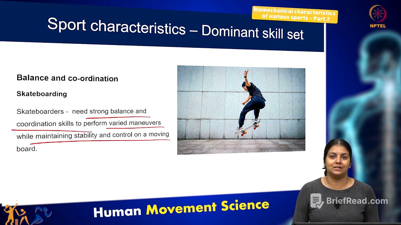 Biomechanical characteristics of various sports - Part 2