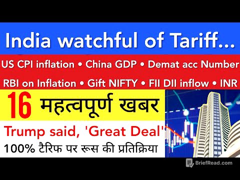 INDIA WATCHFUL OF TARIFF 💥 TOMORROW SHARE MARKET ANALYSIS LATEST NEWS | STOCK MARKET INDIA