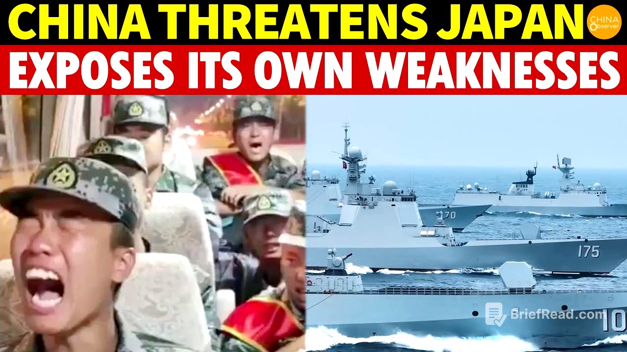 China Threatens Japan, but Exposes Its Own Weaknesses: Naked J-20, Fake Missiles, Sick Carrier