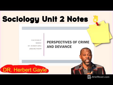 Cape Sociology Perspectives of Crime and Deviance I Lessen 4 I SLC