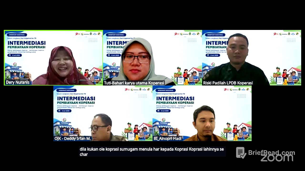 Webinar Nasional Intermediasi Pembiayaan