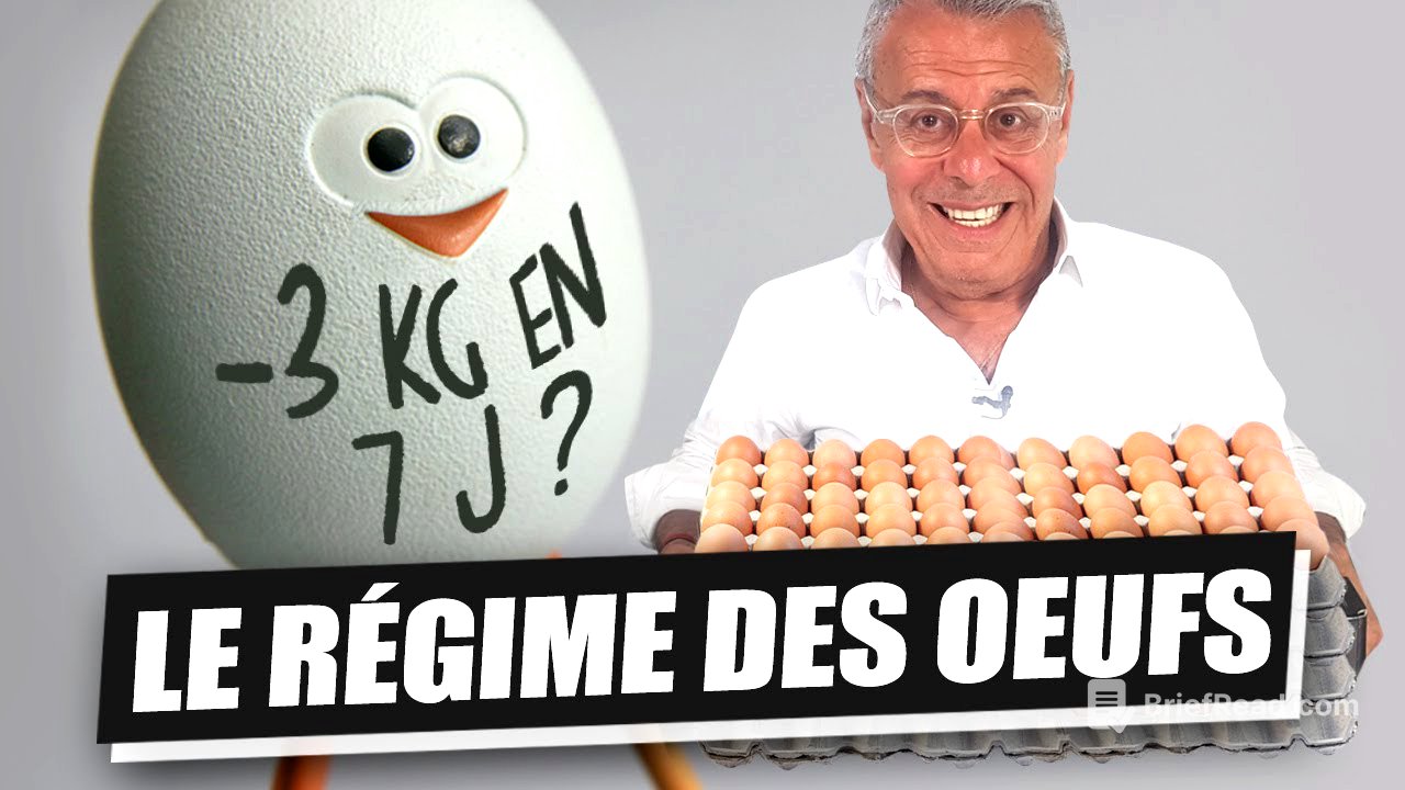 LE RÉGIME OEUF OU RÉGIME DES OEUFS : -3kg en 7 jours ? (Version 2022)