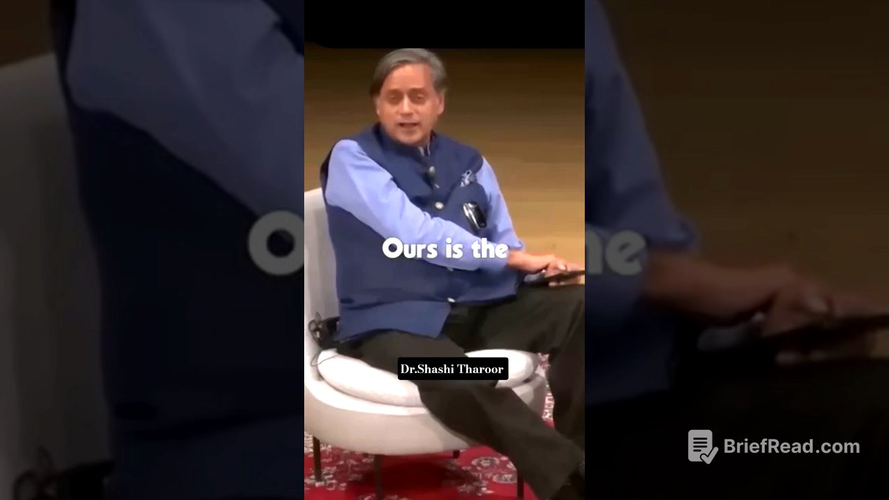 Dr.Shashi Tharoor on the Paradoxes of India.#shashitharoor#motivation#shortsfeed#trending#vocabulary