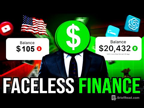 Faceless Finance Channel: USA Audience + High RPM = $20K/Month!