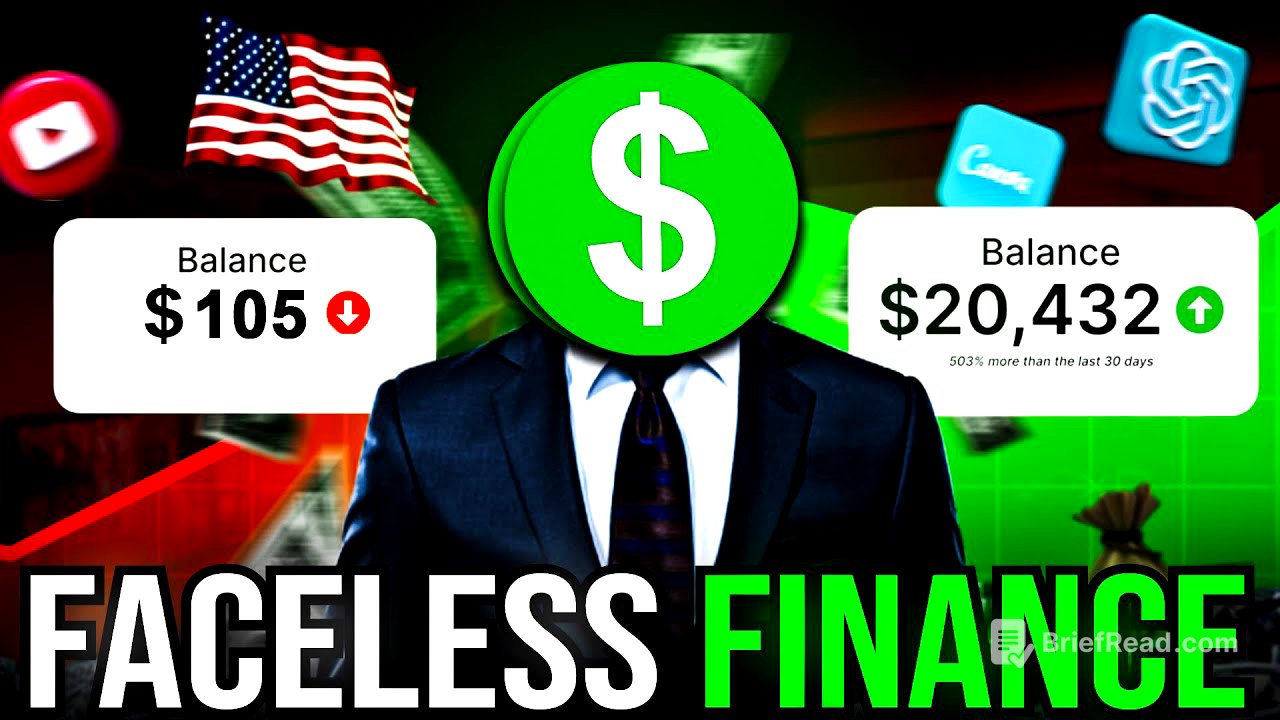 Faceless Finance Channel: USA Audience + High RPM = $20K/Month!