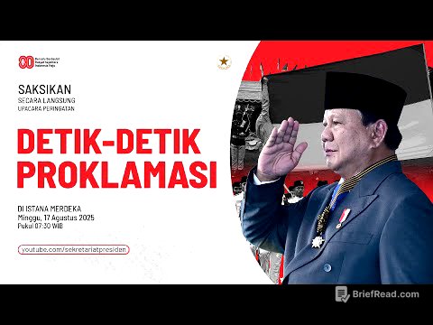 LIVE: Upacara Peringatan Detik-Detik Proklamasi, 17 Agustus 2025
