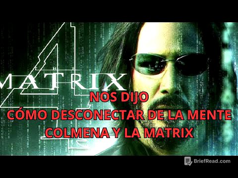 NOS DIJO CÓMO DESCONECTAR DE LA MATRIX, Y LA MENTE COLMENA