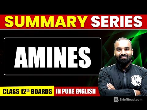 AMINES: Organic Chemistry Class 12th | Complete Summary In Pure English