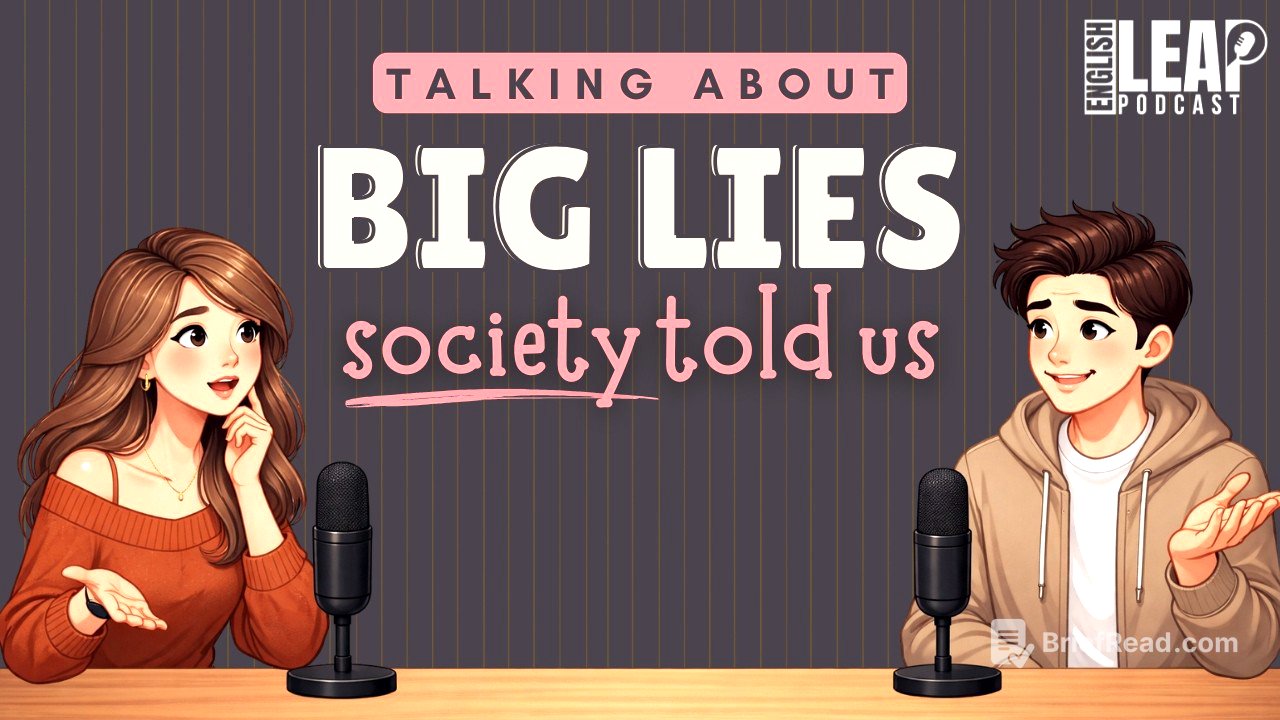 English Podcast For Easy English Conversation | Big Lies Society Told Us | Learn English Fast