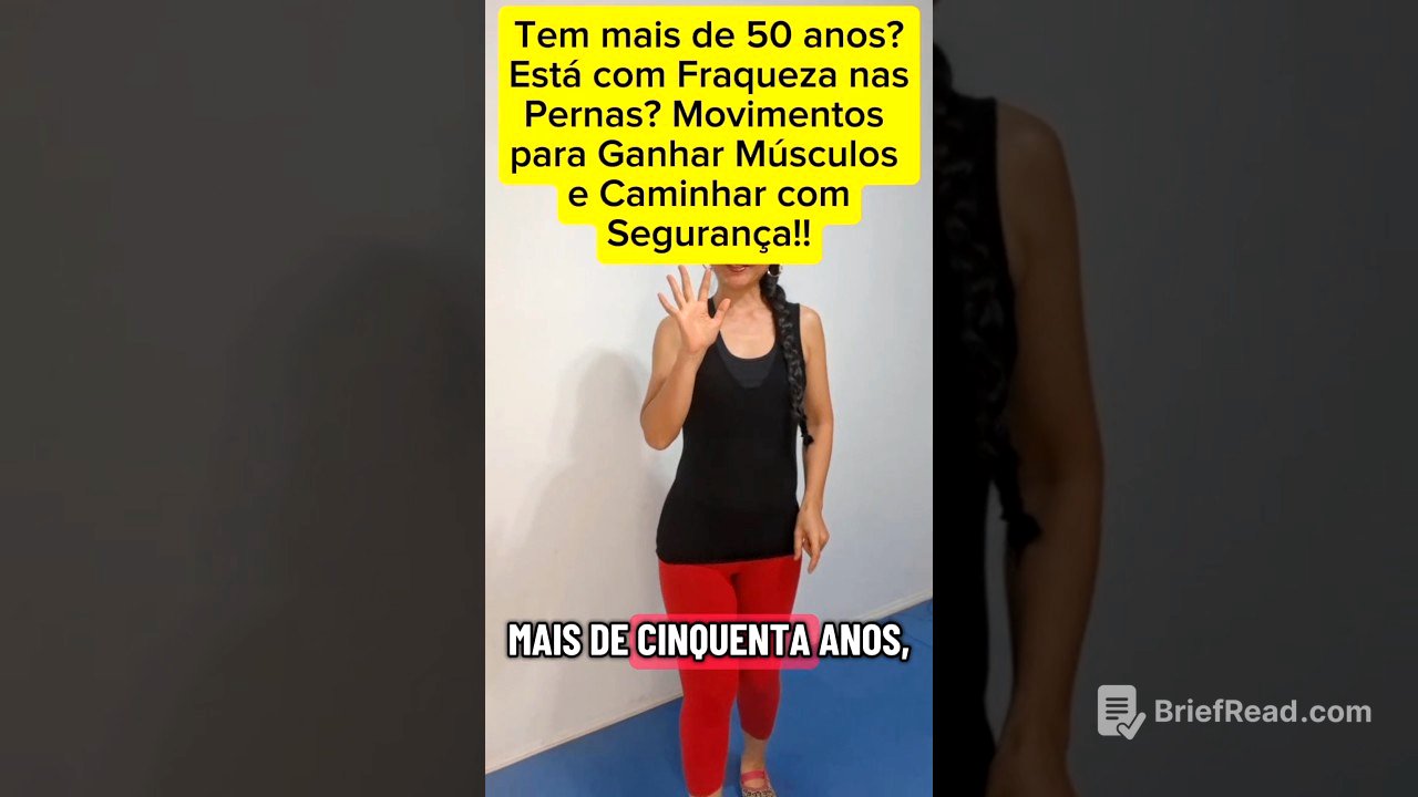  FORTALEÇA SUAS PERNAS E EVITE QUEDAS!   Chega de medo de cair!  #idosos #pernas #dicas #saude #dor