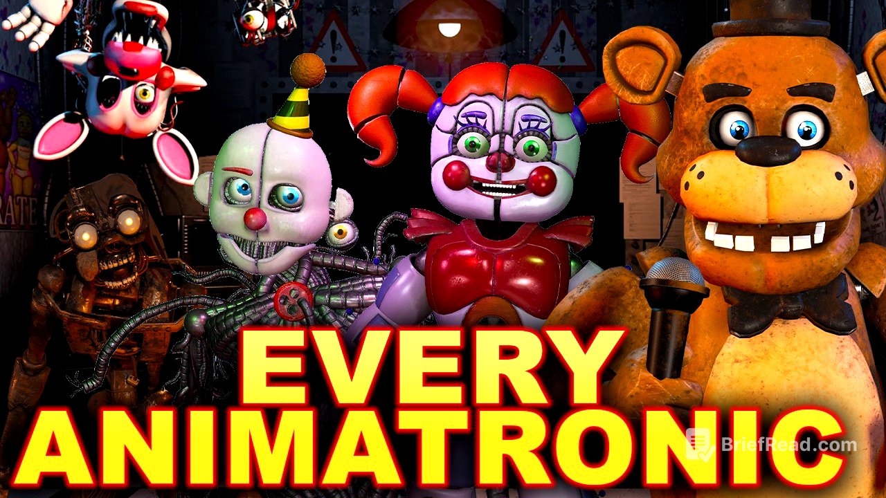 Every FNAF Animatronic Explained! | Five Nights At Freddy's Lore