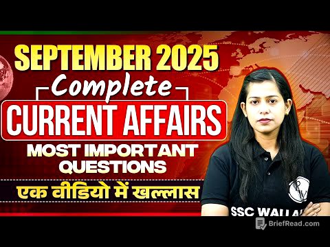 Monthly Current Affairs 2025 | September Current Affairs With MCQs | Current Affairs by Krati Mam