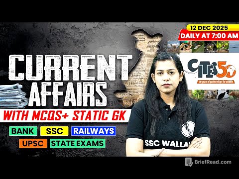 Current Affairs Today | 12 December Current Affairs 2025 | Daily Current Affairs | By Krati Mam