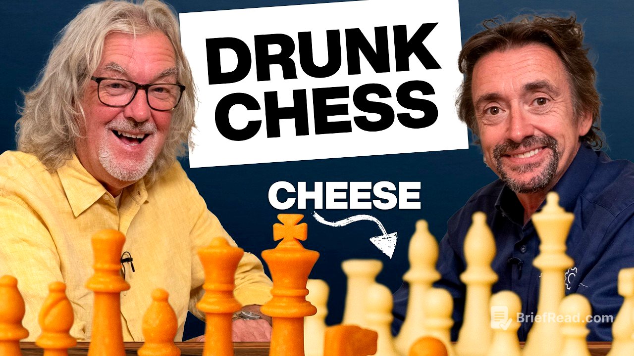 Hammond & May play cheese chess while drinking