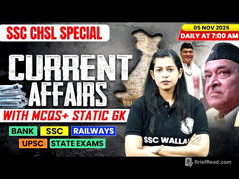 Current Affairs Today | 05 November Current Affairs 2025 | Daily Current Affairs | By Krati Mam