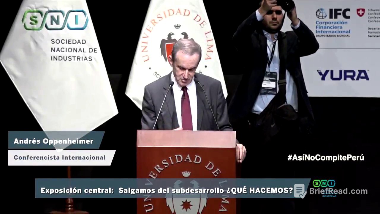 Exposición de Andrés Oppenheimer en el Foro Industrial 2018