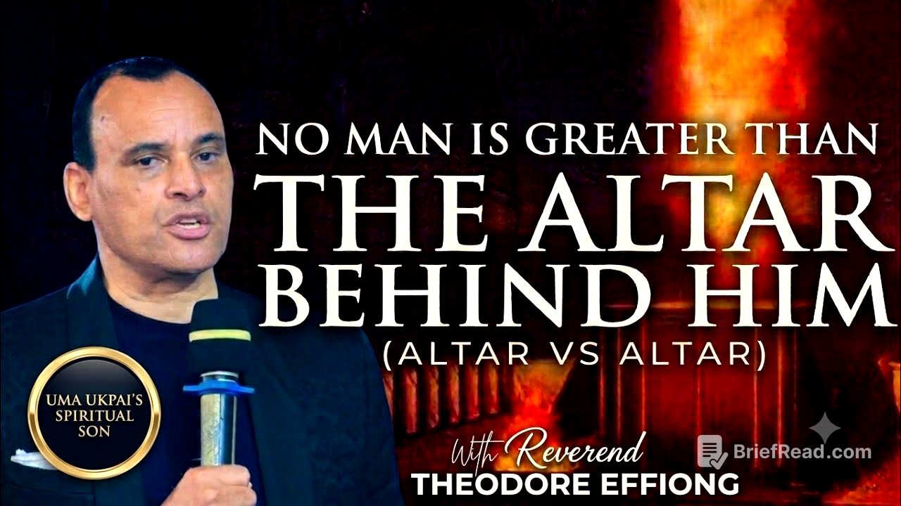 How to Destroy and Build Spiritual Altars | Rev. Theodore Effiong