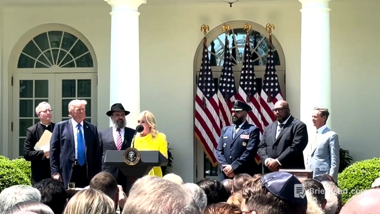 President Trump hosts interfaith religious leaders for a White House National Prayer Day event