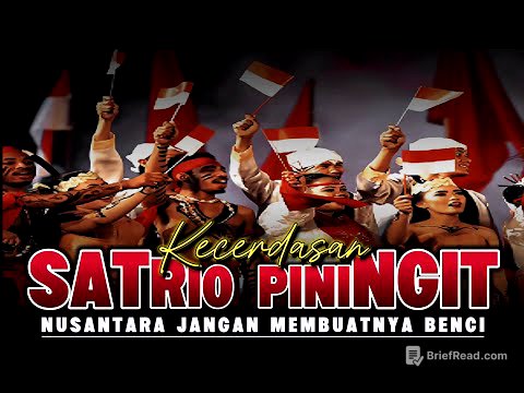Kecerdasan SATRIO PININGIT Nusantara Jangan Membuatnya Benci