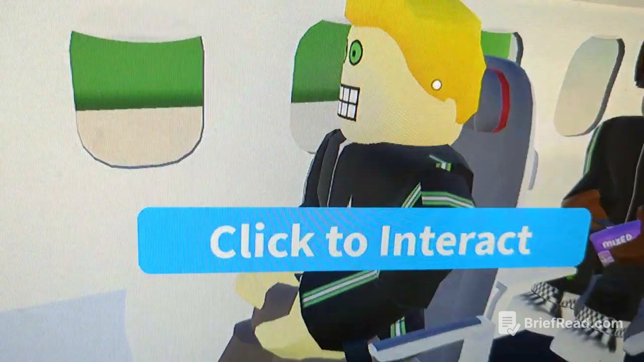 Cabin crew simulator flying to London