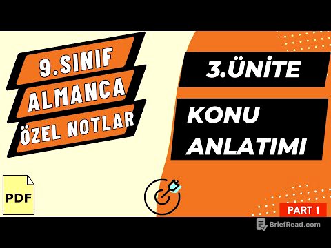 9.Sınıf Almanca 3.Ünite Part 1
