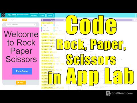 How to Code Rock Paper Scissors in App Lab [ Programming for Beginners]