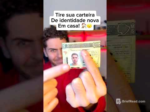 Como tirar sua carteira de identidade em casa!