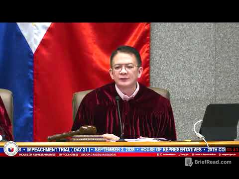 IMPEACHMENT TRIAL OF VP SARA DUTERTE (DAY 21)